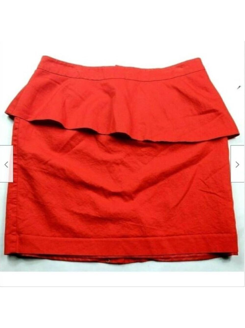 Loft Red A Line Tiered Skirt Size 12